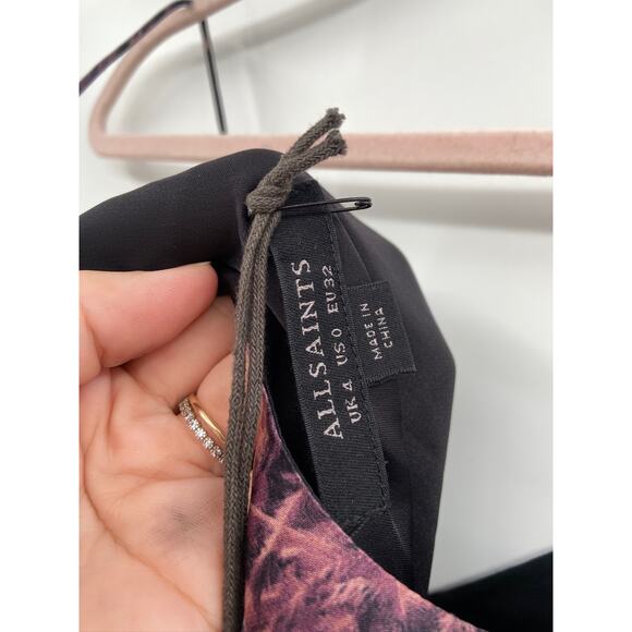 All Saints Melody Pembury Midi Slip Dress in Mink Pink Size 0 NWT - Picture 4 of 5